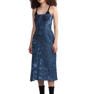 Neiman Marcus ‘NWT Andersson Bell’  Sage Washed Indigo Dress